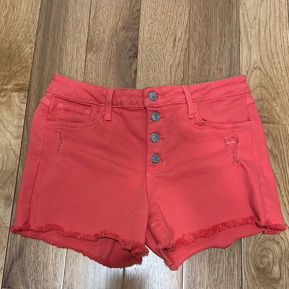 Women's Coral Shorts button fly 8